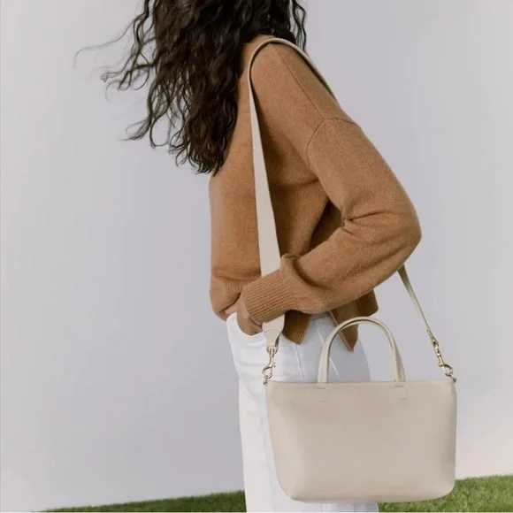 CUYANA Mini Easy Zipper Tote in Ecru - Picture 13 of 14